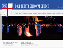 Tablet Screenshot of holytrinityfay.org